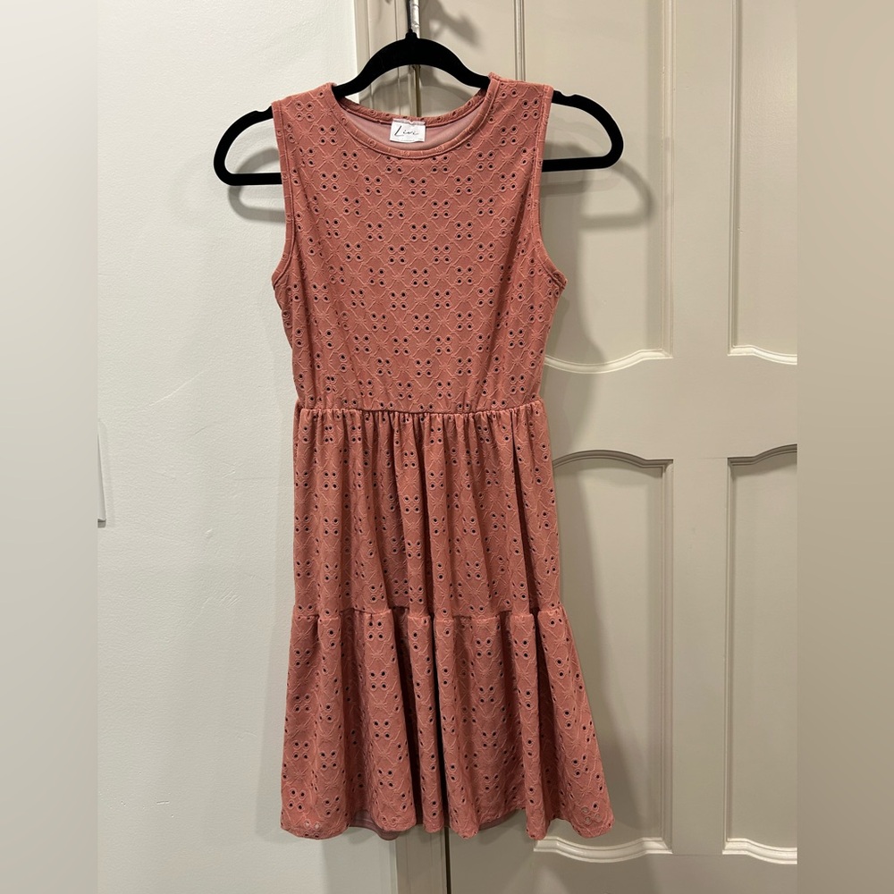Livi by Olivia Rae Pink Tiered Ruffled Sundress